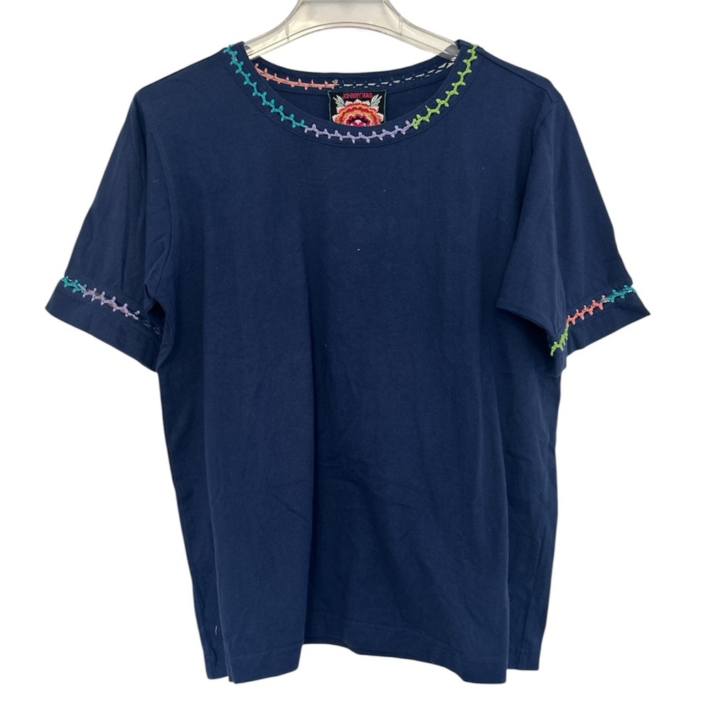 Johnny Was Crochet Crew T-Shirt
